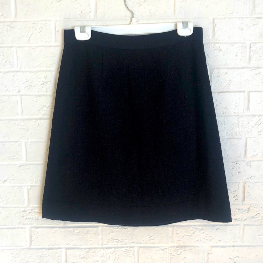 KATE SPADE  Skirt - Skirt the Rules Black Tweed A line skirt
